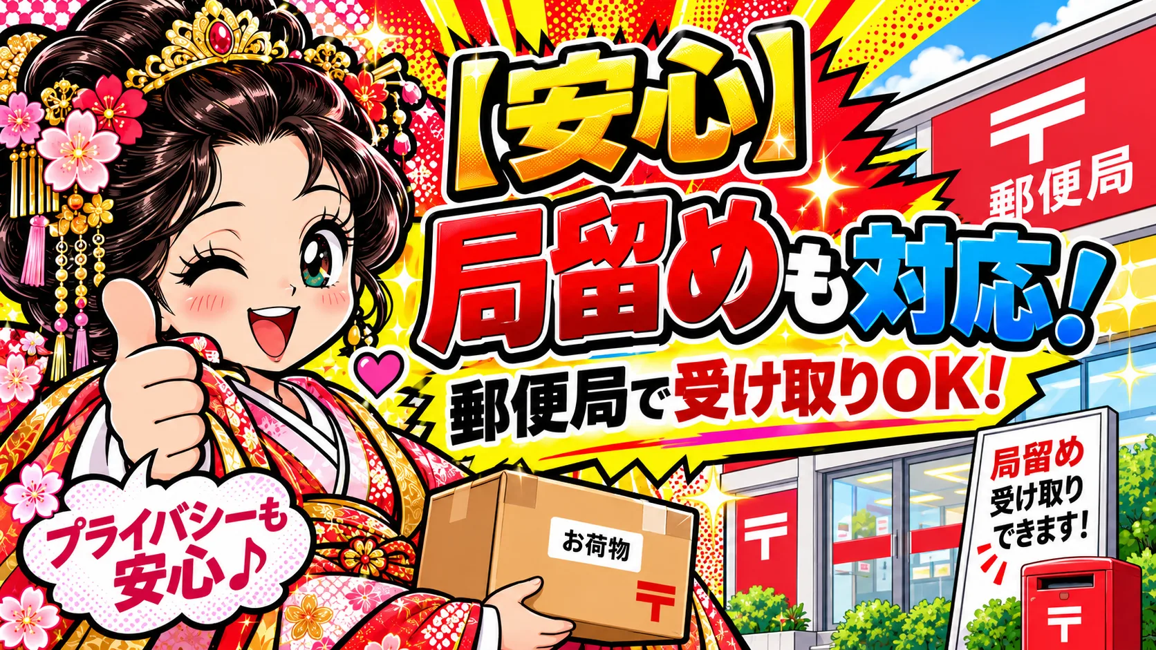 局留め対応